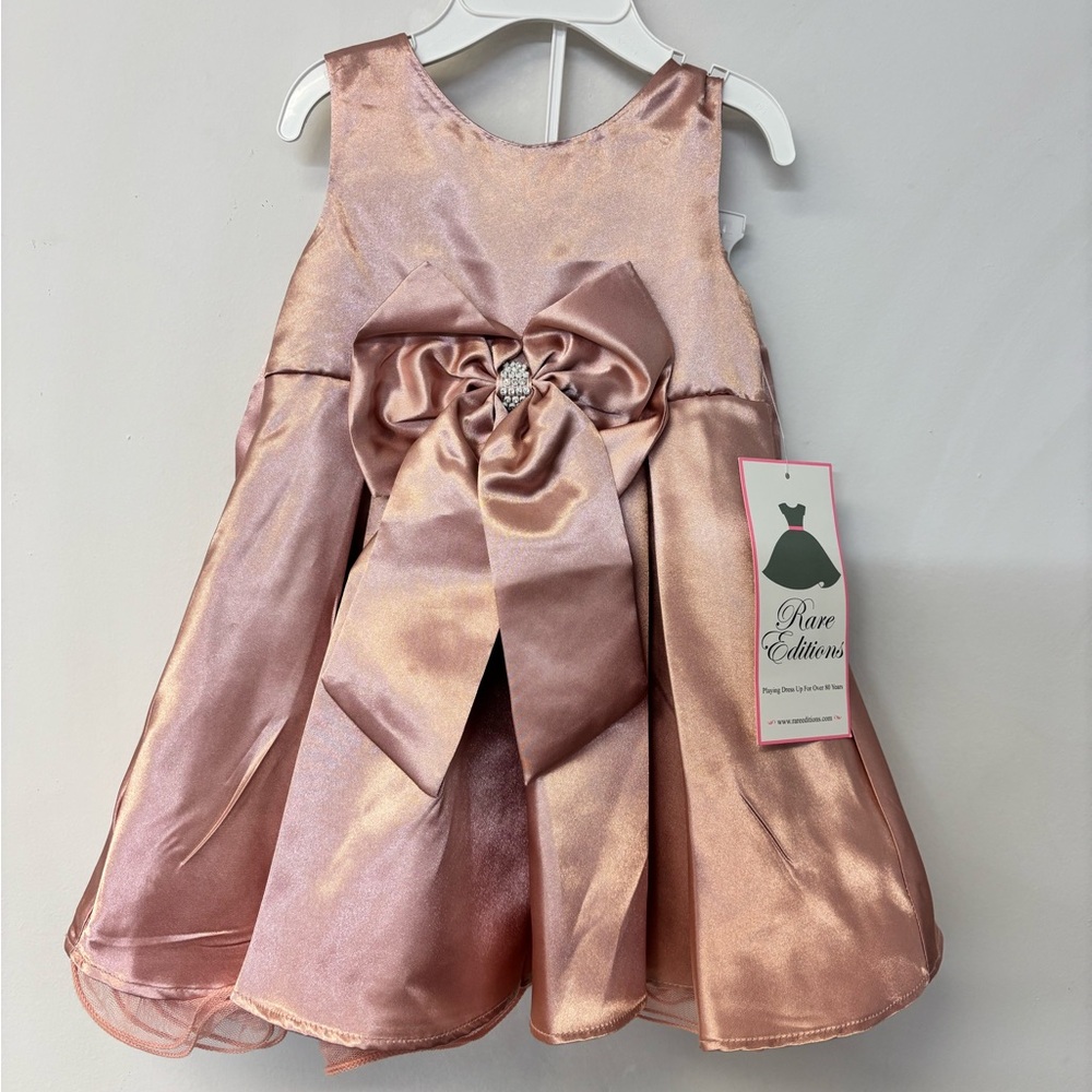 NWT - Rare Editions Infant 2-Piece Dress 'Mauve' - Size 12M
